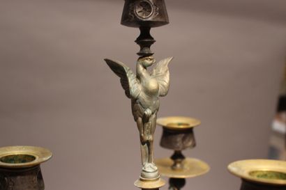 null Attribué à Auguste Nicolas CAIN (1821-1894)

Paire de candélabres en bronze...