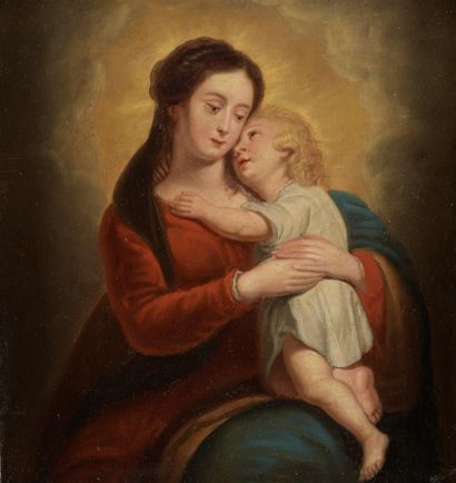 null ECOLE FLAMANDE 

Dans de le gout du XVIIe siècle



Vierge à l'enfant

Huile...