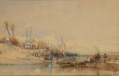 null Amable CRAPELET (1822-1867)



Le port de Gisgukh, Haute Egypte



Aquarelle...