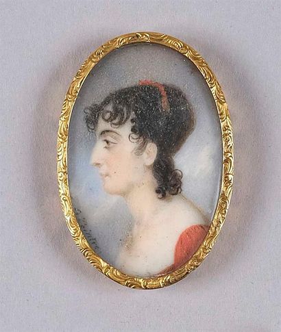 null LE PEINTRE Mathias 

Nanterre 1763 - 1845



Portrait de jeune femme de profil...