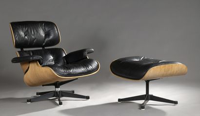 null Charles et Ray EAMES (1907-1978 & 1912-1988)

Lounge Chair et son ottoman, coque...