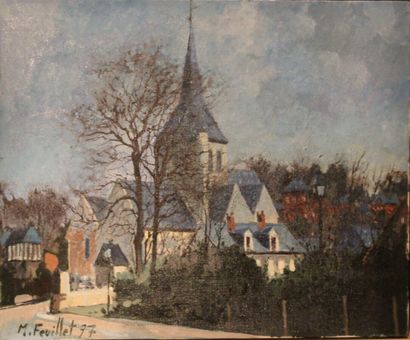 null Marc Feuillet (1927)

"Eglise de Longueil" 

Huile sur toile signée, datée 97...