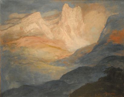 null JEANES Sigismond (1863-1952)

"Montagnes"

Huile sur toile signée en bas à droite

73...