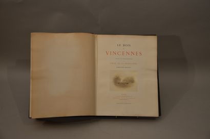 null Photographie, livre. "Le Bois de Vincennes décrit et photographie par Emile...