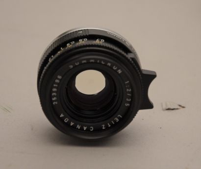 null Appareil photographique, objectif Leica. Objectif Leitz Canada Summicron 2/35...