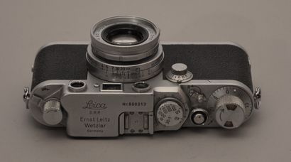 null Appareil photographique. Boitier Leitz Leica IIIF n°600 313 (1951) avec objectif...