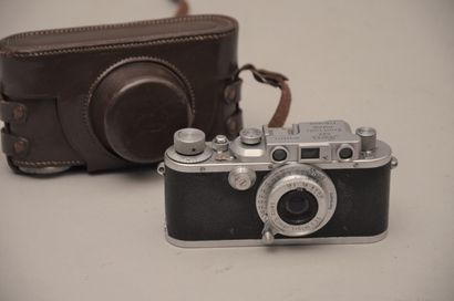 null Appareil photographique. Boitier Leitz Leica IIIb (1939) n°346711 - FL n°38079,...