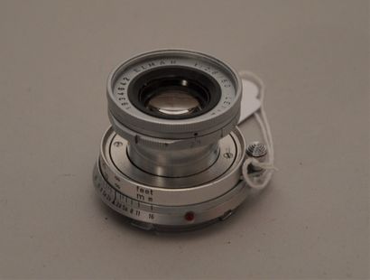 null Appareil photographique, objectif Leica. Objectif Leitz Leica Elmar 2.8/50 n°...