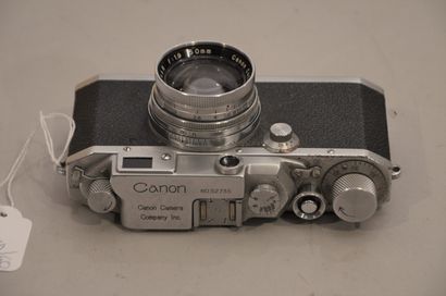 null Appareil photographique Canon. Boitier Canon (Copie Leica) n°52735 avec objectif...