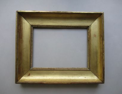 null Wooden frame and gilded paste said "with throat" with decoration of grapes of...