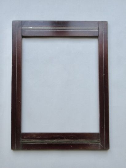 null Stained mahogany frame, varnished with brass fillet decoration

Circa 1900 (scratches,...