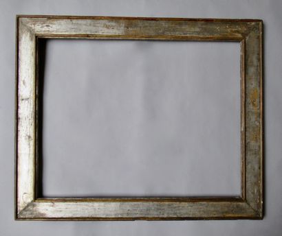 null Moulded wooden frame, silvered, called "à cassetta".

Italy, partly from the...