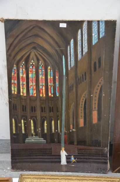 null CLAUDE

Huile sur toile intérieur d'église signé et daté 99 - 100 x 65 cm (...