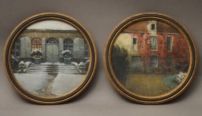 null JOURDAIN Henri ( 1864-1931)

Autumn and winter

Pair of round gouaches signed...