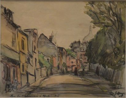 null Modern school

Rue de l'Abreuvoir in Montmartre

Grease pencil and watercolor...