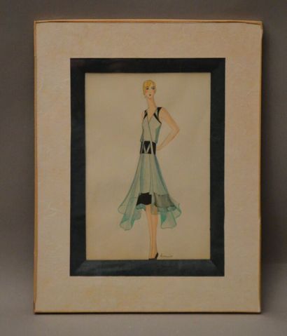 null LECOCONNIER Suzanne

Young woman in summer outfit, fashion figure year 30

Watercolor...