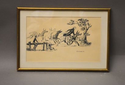 null GOURMELIN Jean (1920 - 2011)

The race of the donkeys "Council

China ink signed...