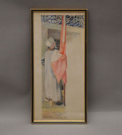 null Paul LEROY (1860 - 1942)

The standard bearer

Watercolor on paper. 

Signed...