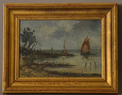 null L.P ROBERT (1916-1999)

"Honfleur" 

Oil on canvas signed lower left 

16 x...