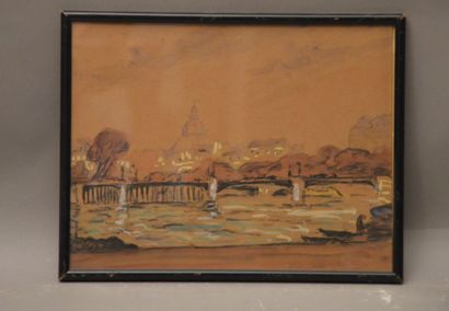 null ROUX - CHAMPION Joseph V (1871-1953)

View of the Seine 

Watercolor signed...