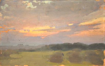 null TRIQUET Jules Octave (1867-1914)

Study of a sky

Oil on cardboard dated August...