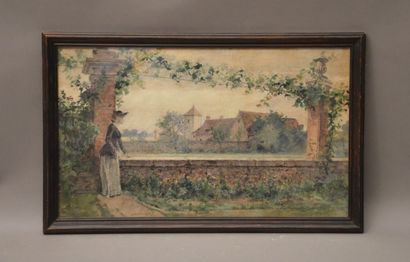 null MAILLART Diogenes (1840-1926)

Woman in a garden at Souppe

Watercolor signed...