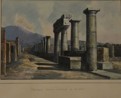 Ecole moderne italienne 
Pompei (foro civile...