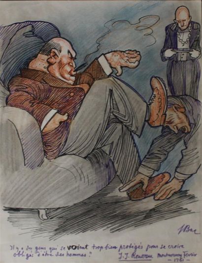 Ferdinand BAC (1859-1952) 
 
Three drawings:...
