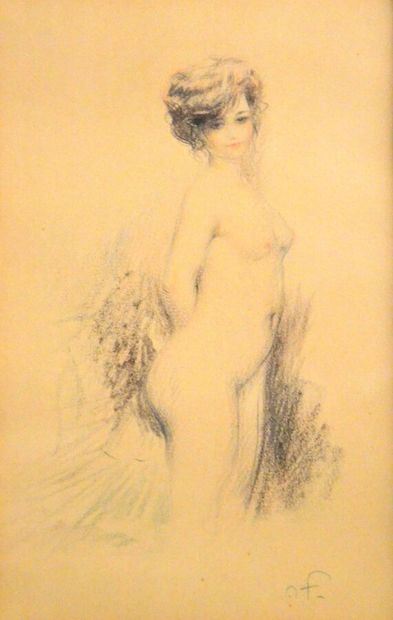 FAIVRE Abel (1867-1945) 
Jeune modèle nue...