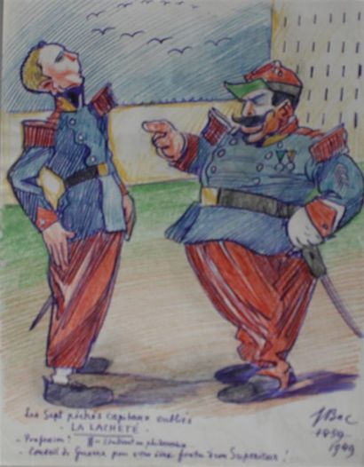 Ferdinand BAC (1859-1952) 
 
Deux dessins:...