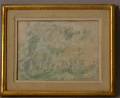 null ROMATHIER Georges (1927-2017 ) 

"Composition" 

Watercolor and gouache signed...