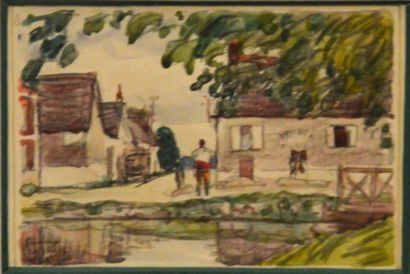 null MARROT Henri (1887-1964)

The village of GUEUX (Marne)

Pair of watercolors...