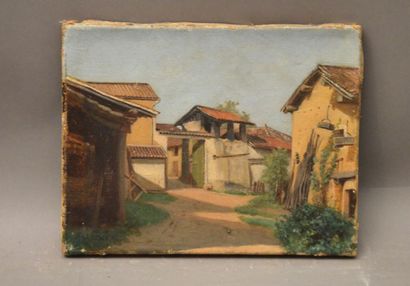null FLACHAT Antoine (XIXth)

Farm buildings

Oil on canvas signed lower left 

19...