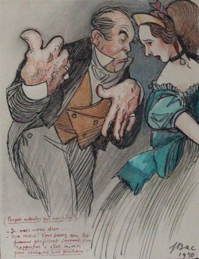 null Ferdinand BAC (1859-1952)



Deux dessins: 

" Propos entendus par mon père...