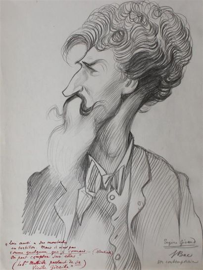  Ferdinand BAC (1859-1952) 
 
Deux dessins: 
 
 " Disraeli au Parlement "					 
Signé...