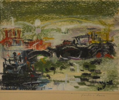 null MARGALL ?

Barges in Rouen

Oil pastel signed lower right

Sight: 19, 3 x 25...