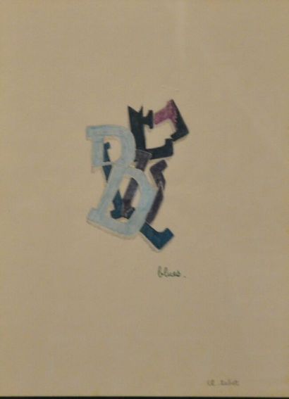 null TABET Claude (1924-1979)

Games of letters (yellow or blue)

Pencils and watercolors...