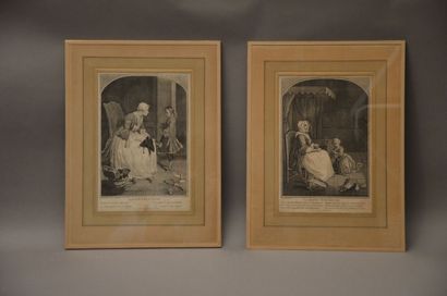 null After CHARDIN

Pair of engravings "The governess" and "the too rigid mother

28,...