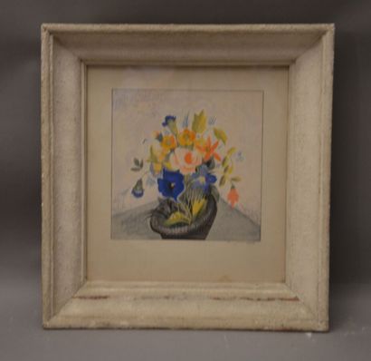  SCHMIED François Louis (1873-1941) 
Bouquet dans un vase 
Eau-forte en couleur,...