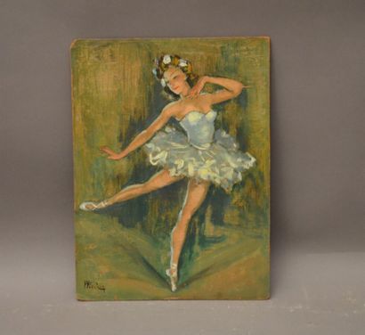 null Modern school

Young and pretty ballerina

Oil on isorel signed F. P...? in...