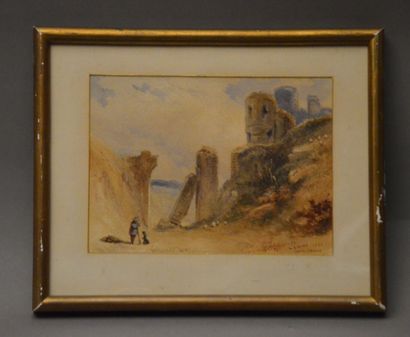 null HINE Henry Georges (1811-1895) - English School

Ruins of the Castle of Arques...