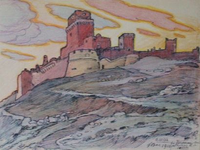 null Ferdinand BAC (1859-1952)



Two drawings: 

"Sitting Fortress II, Raised by...