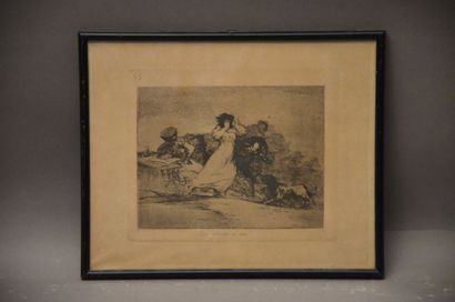 null DE GOYA Y LUCIENTES Francisco José (1746-1828)

"Qué alboroto es este?"

Etching

14,5...