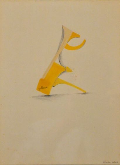 null TABET Claude (1924-1979)

Games of letters (yellow or blue)

Pencils and watercolors...