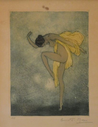 ROSEN Ernest T. (1877-1926) 
Danseuse 
Eau-forte...