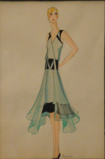 null LECOCONNIER Suzanne

Jeune femme en tenue d'été, figure de mode année 30

Aquarelle...