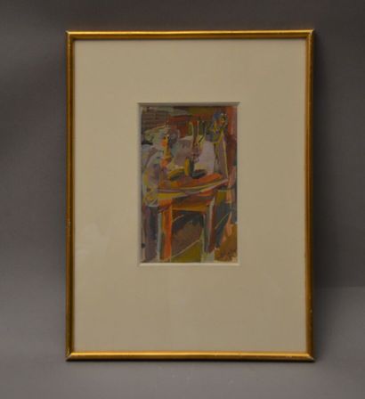 null School of the XXth century

Still life signed and dated Gouache and ink (not...