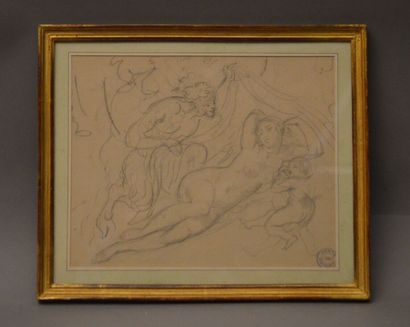 null DEVERIA Achile (1800-1857)

"Zeus, Antiope et l'Amour"

Crayon sur papier avec...