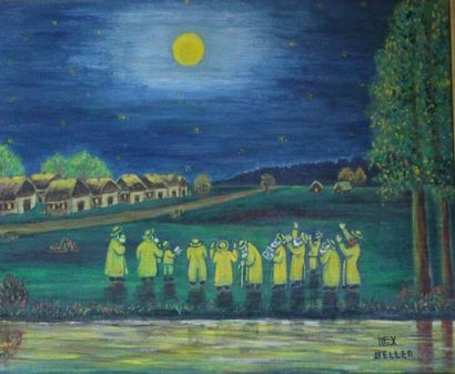 null *BELLER-ILEX Chaim (1914-2005)

Prière au clair de lune 

Huile sur toile.

Signée...