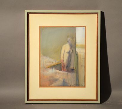 null TINDLE David (né en 1932) - Ecole Anglaise

"Janet reflected in dressing mirror"

Crayon,...